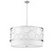 Z-Lite Kendall 5 Light Pendant, Brushed Nickel & White 197-32BN - alternate 4